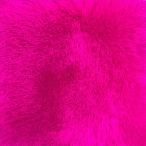 Hot pink Куртка из натурального Лисьего меха женская одежда зимняя кожаная куртка с длинными рукавами зимнее теплое пальто из натурального меха - Цвет: Hot pink