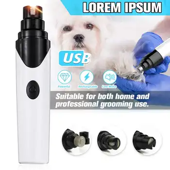 

Rechargeable Dog Nail Grinders Professional Electric Dog Cat Nail Clippers Mute Painless Pet Paw Nail Grooming Tool