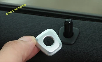 

Inner Window Door Pin Lock Bolt Decorative Ring Circle Accessories Cover Trim 4 Pcs Fit For BMW X1 F48 2016 - 2020 ABS