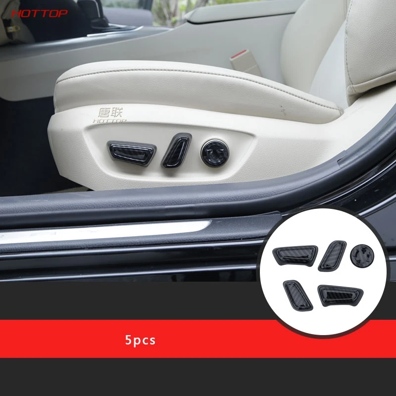 Крышка ручки рулевого колеса для Toyota Camry внутренняя Текстура углерода покрытие автомобиля SUV Стайлинг украшение B модель - Название цвета: Carbon fiber 5pcs