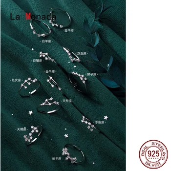 

La Monada Constellation Women Ring 925 Sterling Silver Minimalist Rings For Women 925 Silver Fine Jewerly Rings Woman Resizable