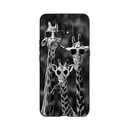 Silicone Soft TPU Phone Cover with Cute Fashion Design - Protective Bumper Case for Moto E7 Plus (Beige)