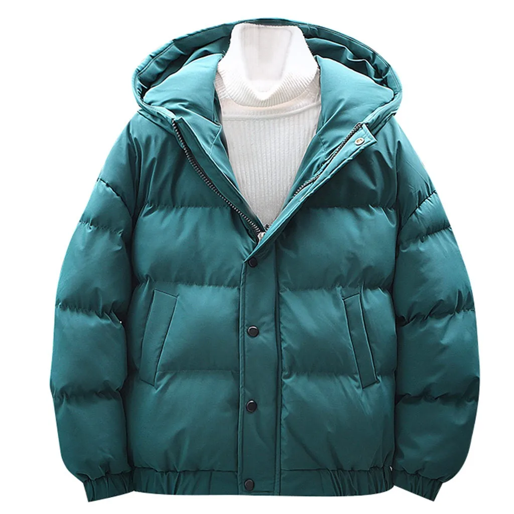 Abrigos mujer invierno chaqueta hombre зимнее пальто для мужчин зимний стиль модный светильник однотонное теплое пальто из хлопка