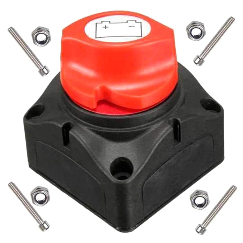 1 Set Dual Battery Selector Switch Disconnect Marine Boat Rv Vehicles 1 ...