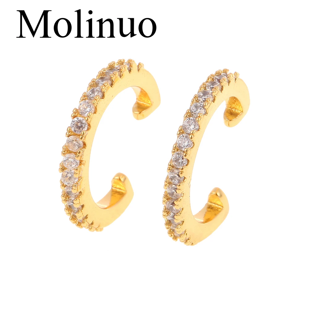 Molinuo новые модные простые маленькие серьги женские цветные кубические циркониевые круглые серьги без пустотелых аксессуаров