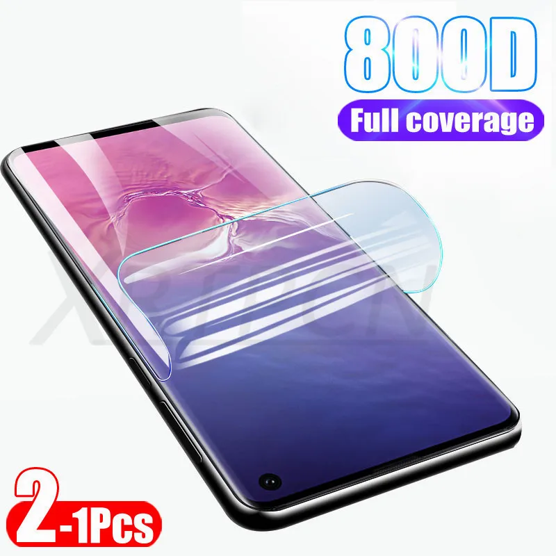 

800D 2Pcs Soft Protective Film Not Glass On For Samsung Galaxy S10 S9 S8 Plus S10E Note 8 9 10 Screen Protector Hydrogel Film