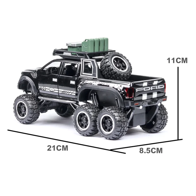 1:32 Сплав модель автомобиля моделирование 1: 32 Raptor F150 модель игрушечной машины Моделирование звука и света игрушки автомобиля для детей