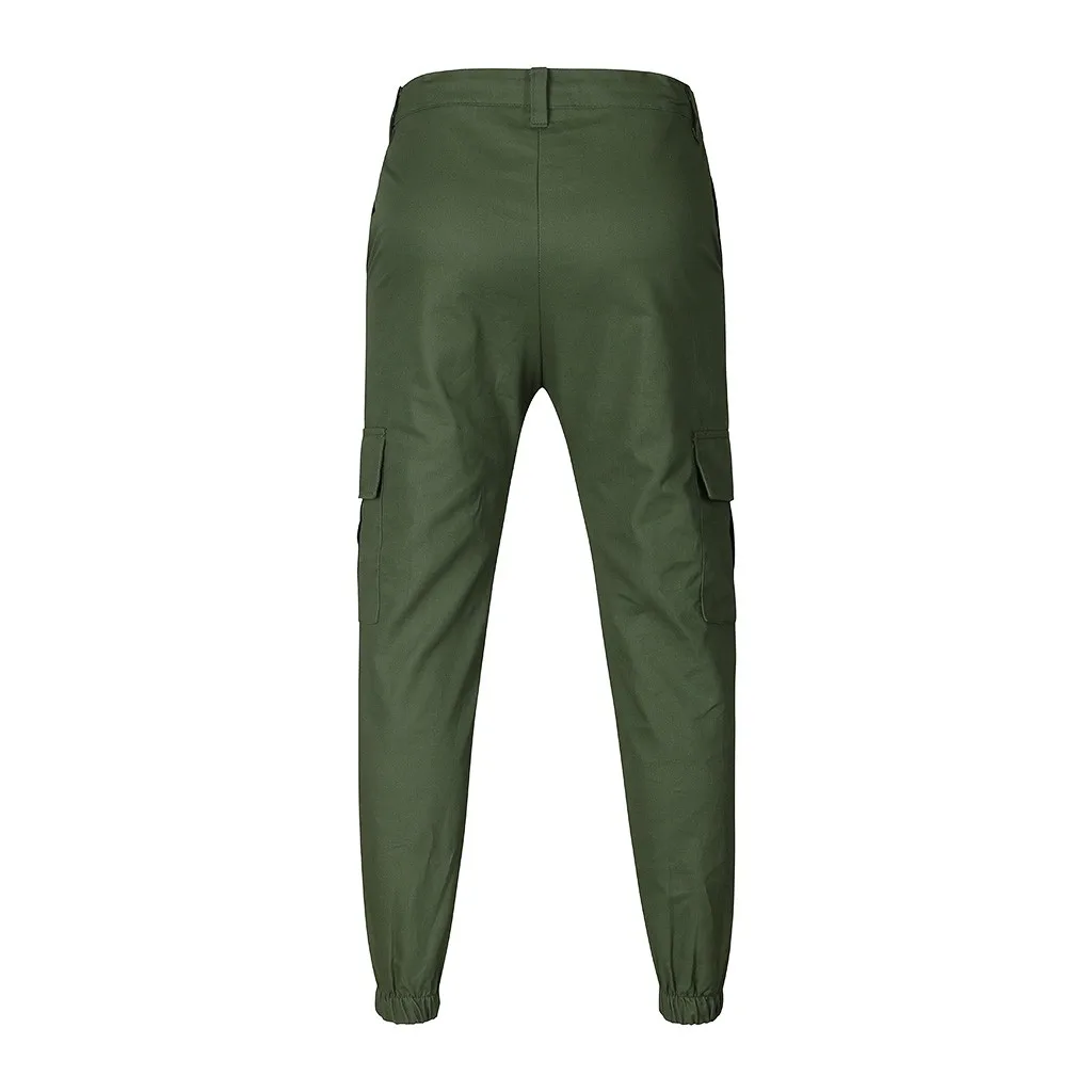 Мужские модные брюки на шнурке, потертые длинные узкие брюки, уличная мода, весенние модные мужские брюки