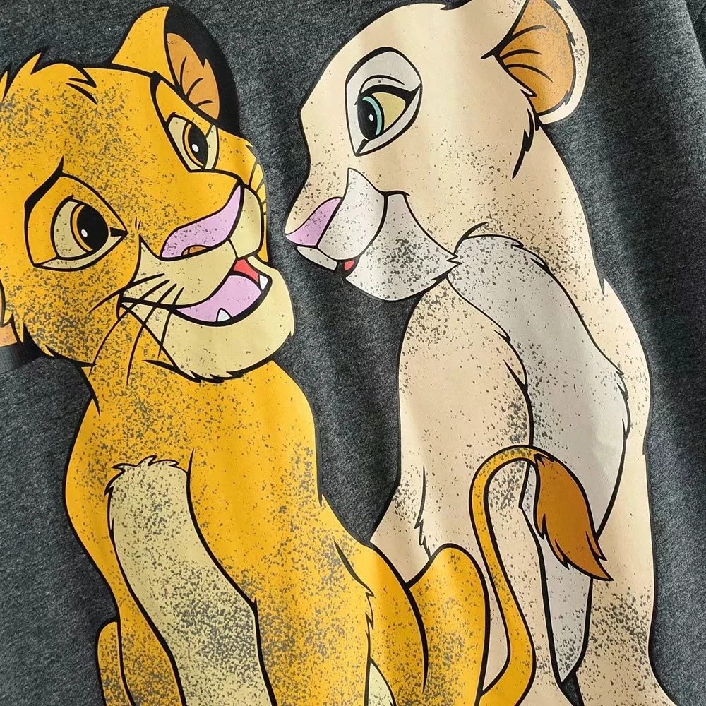 2019 осенне-зимняя футболка с капюшоном джемпер лев Король пальто Топ толстовки Женская одежда свитер пуловер уличная мультфильм