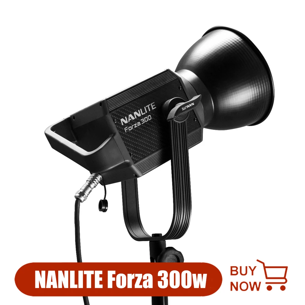 NANLITE Forza 300 Вт Светодиодный светильник наружный 5600K моно светильник COB светильник с креплением bowens студийный вспышка фотография стробоскоп светильник