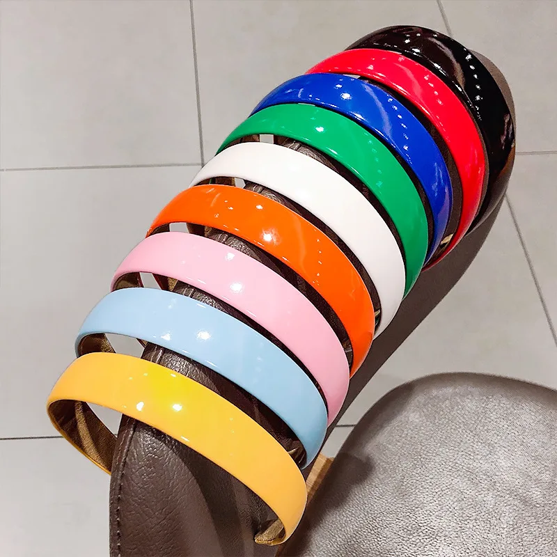

Fashion Wide Side Hairband Lovely Turban Head Band Solid Hair Accessories Fresh Women Hair Hoop Candy Color Hair Bands