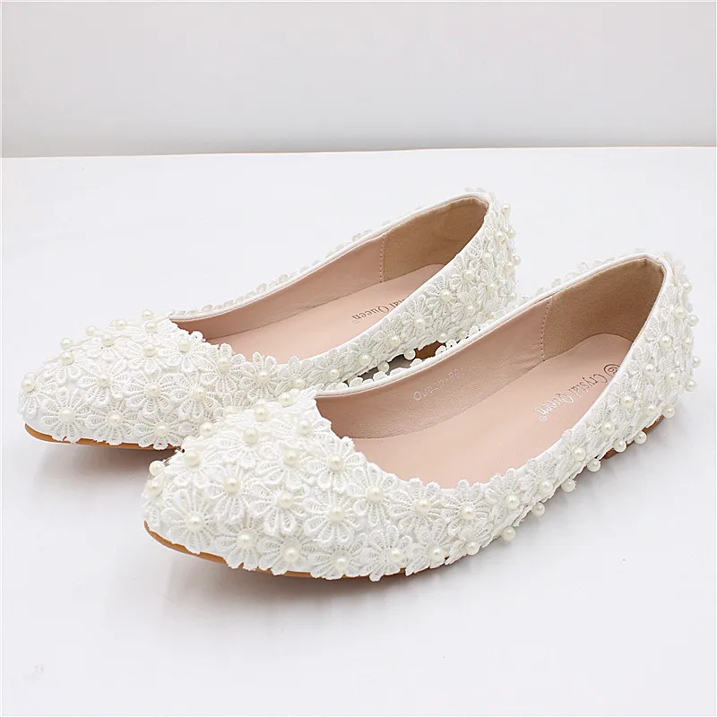 Sorbern Blue Wedding Flats Cute Flowers Beaded Bridal Ballet Flats