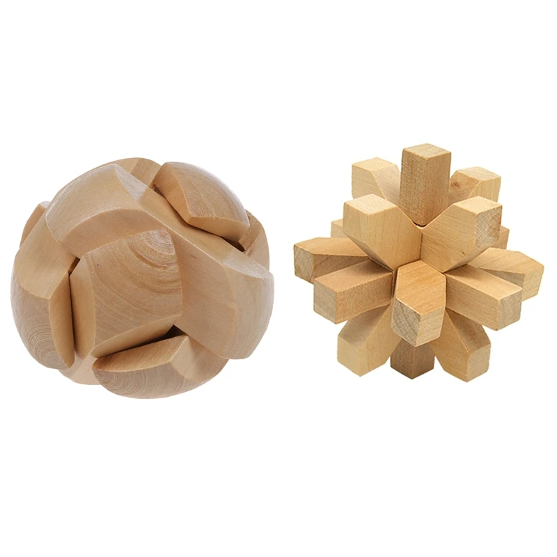 Винтажные деревянные головоломки 3D Игрушки Хобби с детьми игрушка для Тренировки Мозга деревянный футбольный пазл с замком