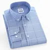 Good Buy Casual Shirt Long-Sleeve Oxford Plaid Thick Fashion Spring Men's 100%Cotton Autumn Comfortable llKk83Z9d