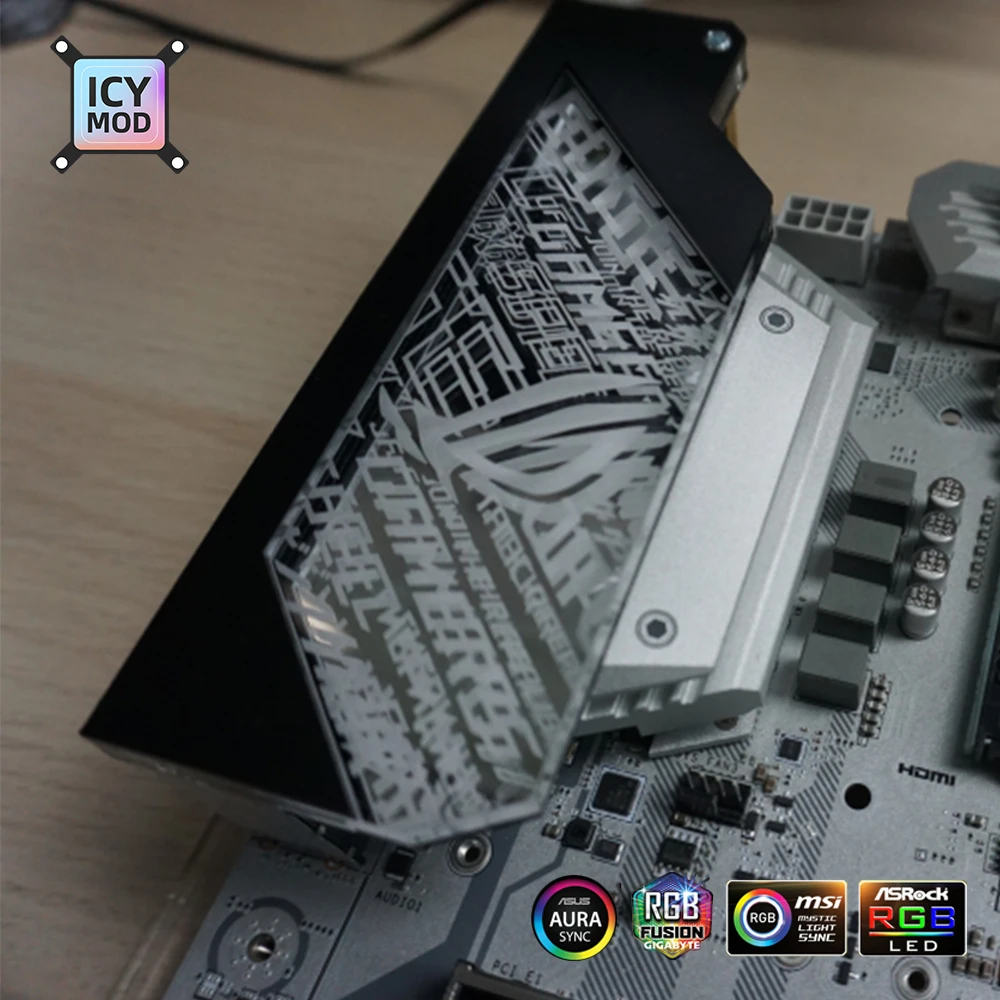 decoração 5v 12v personalizar mainboard espelho painel