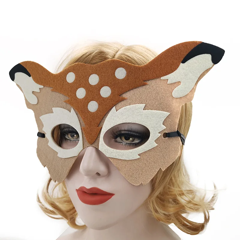 Christmas Holiday Ball Party Half Face Deer Mask Men And Women Children Adults Decorations Mask Accessories Mg27