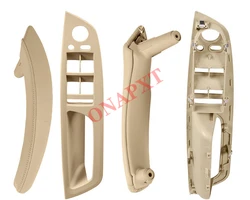 Poignées en cuir pour BMW, 7 pièces, pour BMW X5, X6, E70, E71, 2006 – 2013, intérieur gauche et droit 