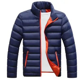 

Winter jacket men new 2020with cotton lining thick jacket parka fitted long sleeve quilted outerwear clothing warm coat