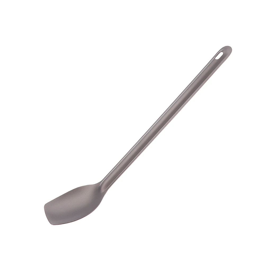 Titanium Long Spoon Outdoor Camping Cooking Utensils Ultralight Portable Storage Bag