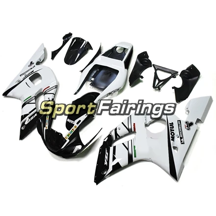 Панелей для YZF-600 1998 1999 2000 2001 2002 тела работы ABS Пластик инъекции Обтекатели автофургон R6 98 02 тела Наборы белого и черного цвета