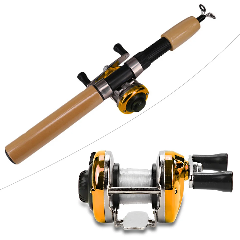 Mini Drum Fishing Weel Portable Winter Ice Reel Wheel with Wire Outdoor Casting Tackle Fishng Accessories | Спорт и развлечения