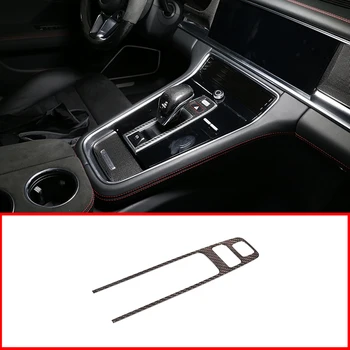 

Car Accessorie P File Decorative Protection Frame For Porsche Cayenne Panamera 2017-2020 Gear Decoration Real Carbon Fiber 1Pcs