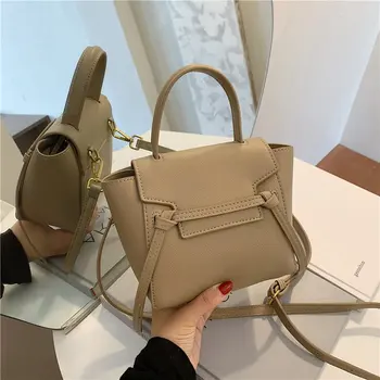 

Luxury brand Small Solid Color PU Leather Crossbody Bags For Women 2020 Summer Lady Shoulder Handbags Female Simple Totes