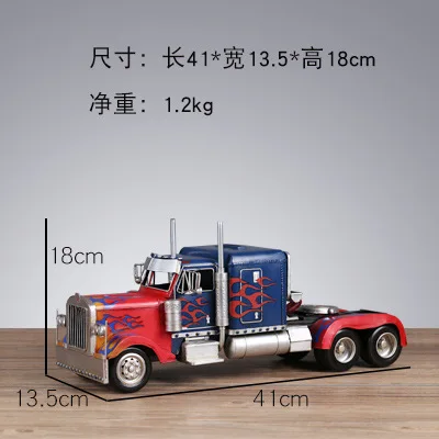 Модель грузовика Optimus Prime 41x13 5x18 см Литые украшения креативная модель железные