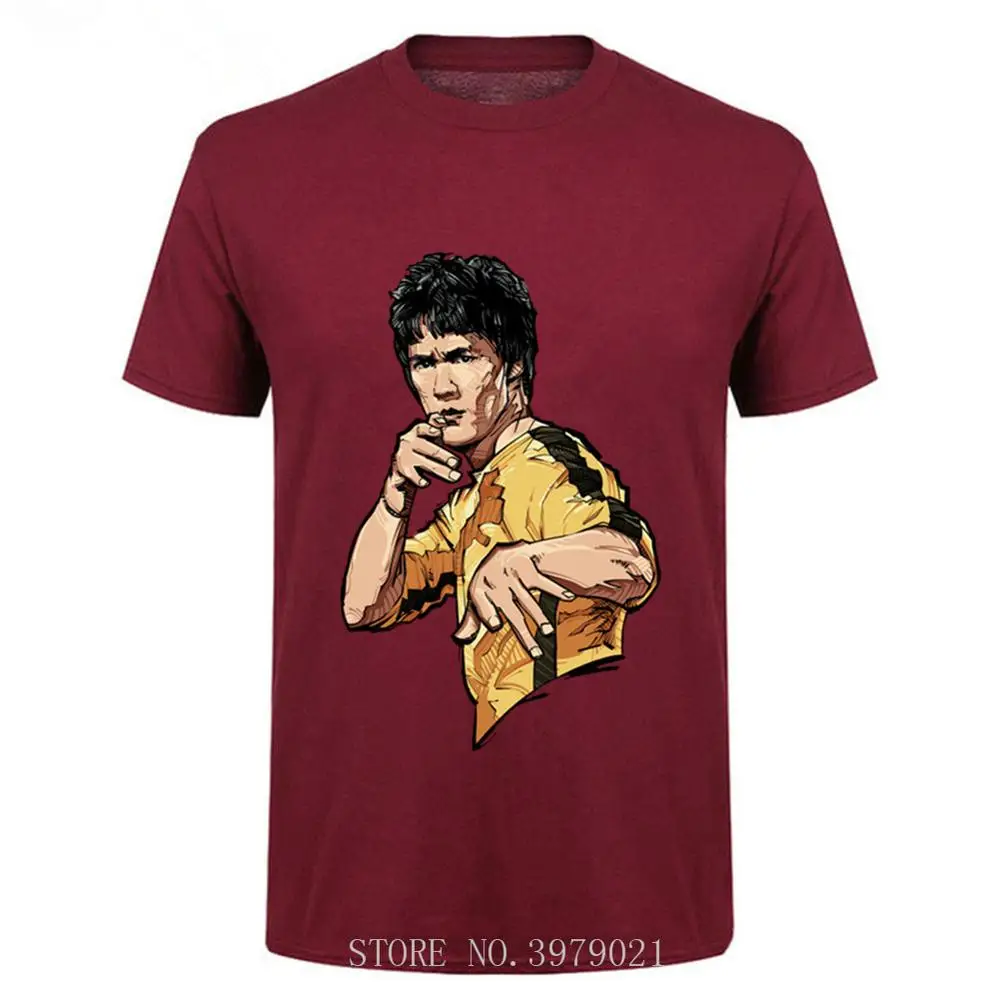 Kungfu Creator футболка с принтом Брюса Ли Nun для основателя ММА Мужская Топ Jeet Kune Do