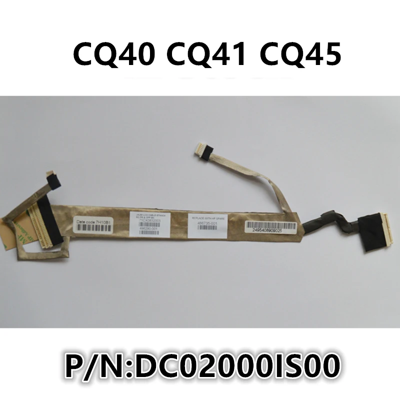 

New LCD LVDS Video Screen Display Flex wire Cable For HP CQ40 CQ41 CQ45 P/N:DC02000IS00