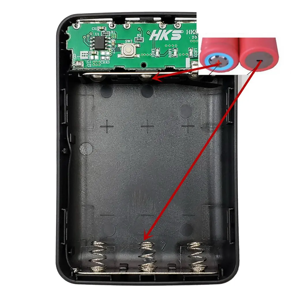 5В 1А 7X18650 DIY чехол для внешнего аккумулятора 3USB корпус KIT Цифровой ЖК Дисплей