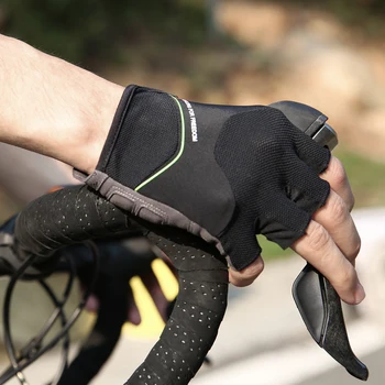 

Santic Men and Women Short Finger Road Bike Glove Mens Sport Gloves Half Finger Breathable Comfortable Mesh Mtb Gloves