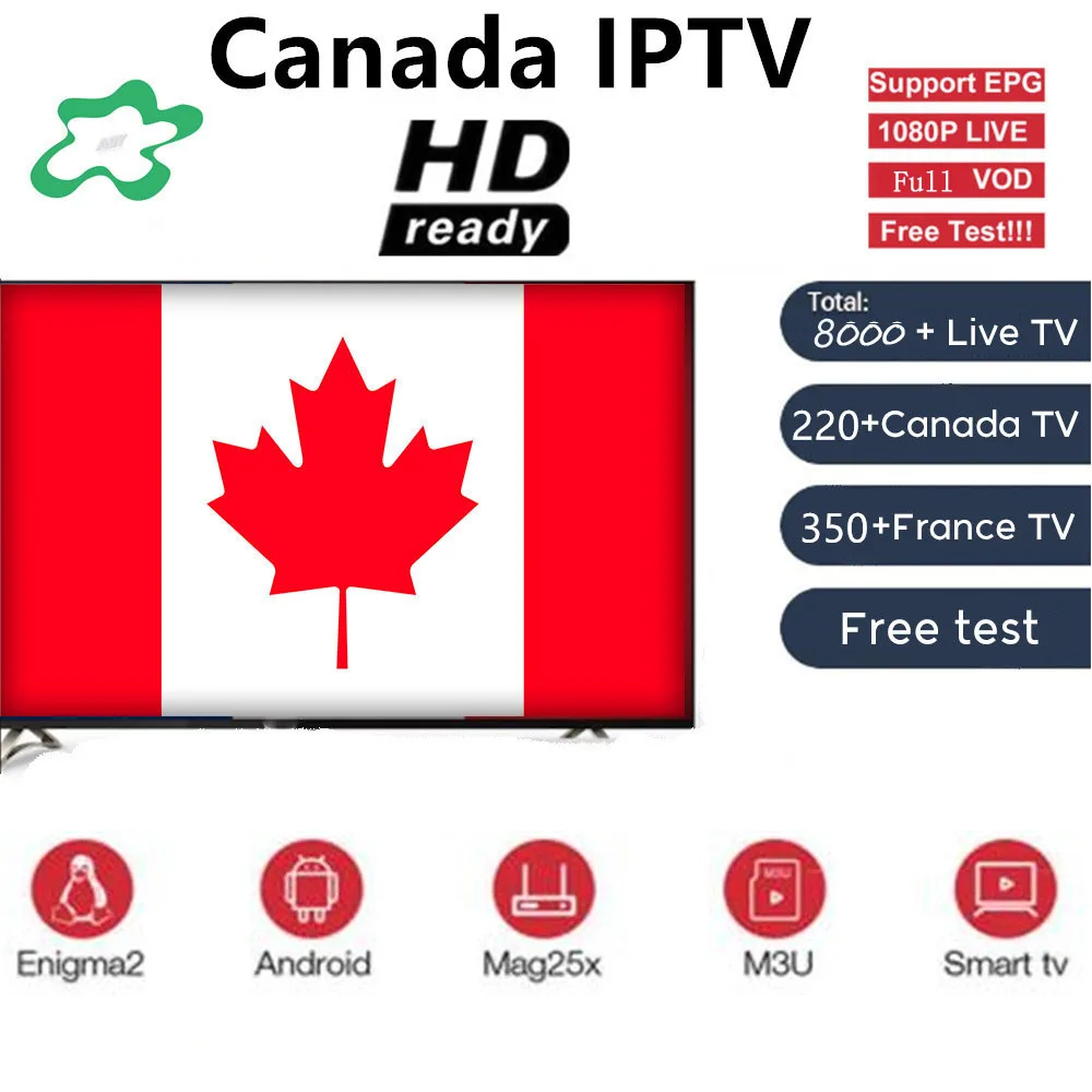 1 год 8000+ Live Канада IP tv подписка французский голландский Испания Португалия Арабский ip tv бесплатный тест Спорт android tv box Ssmart tv pc