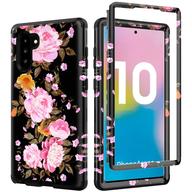 Чехол для Samsung Note 10 Plus роскошный ударопрочный чехол 3 в 1 Galaxy задняя крышка Note10 +