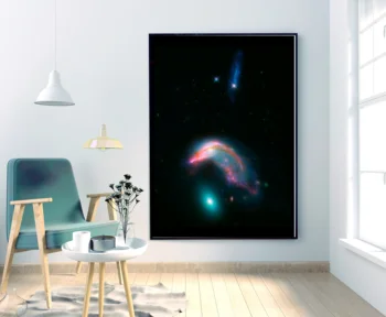 

Galaxy Posters Penguin and Egg Stars Art canvas Poster Home Decor 12x18 24x36inch