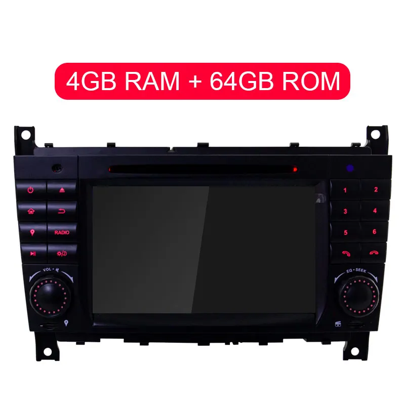 64g rom 4g ram Besina Android 9,0 автомобильный dvd-плеер с двумя цифровыми входами для Mercedes Benz Sprinter W203 A180 Viano Vito wifi gps радио 4G+ 32G Мультимедиа Стерео - Цвет: 64g rom 4g ram