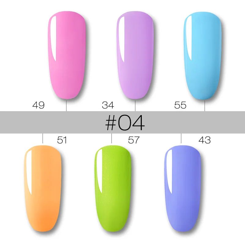 ROSALIND 6 шт./Маникюрный набор Гель лак для ногтей Vernis Полупостоянный УФ