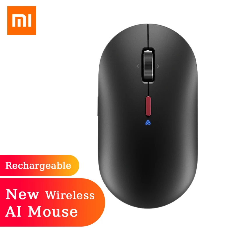 

Original Xiaomi Xiaoai Smart AI Voice Control Wireless Mouse 2.4G&Bluetooth 5.0 USB Type-C Reachargeable 4000DPI Mouse