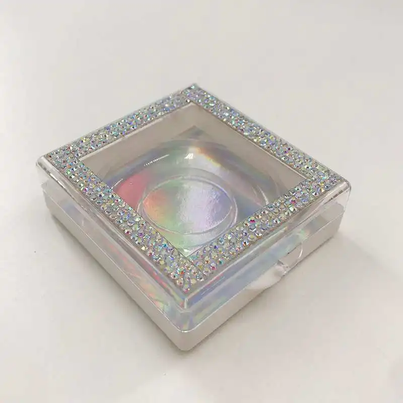Caixa de Empacotamento Feita sob Encomenda do Strass do Brilho dos Cílios do Vison 3d 5d