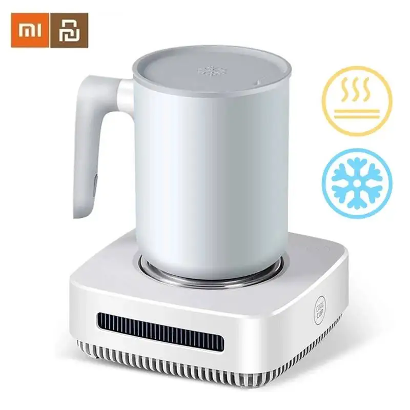 

xiaomi 12V thermos thermos cup quick-cooling heating coaster Samrt thermostatic coaster cup 3-speed refrigerated cup drink tray