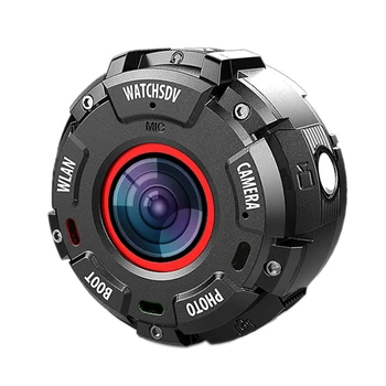 

Mini Sport Action Camera HD1080P WiFi Waterproof 30M DV 5 Pcs Wide-Angle Lenses Night Version-Shooting Smart Watch Camera