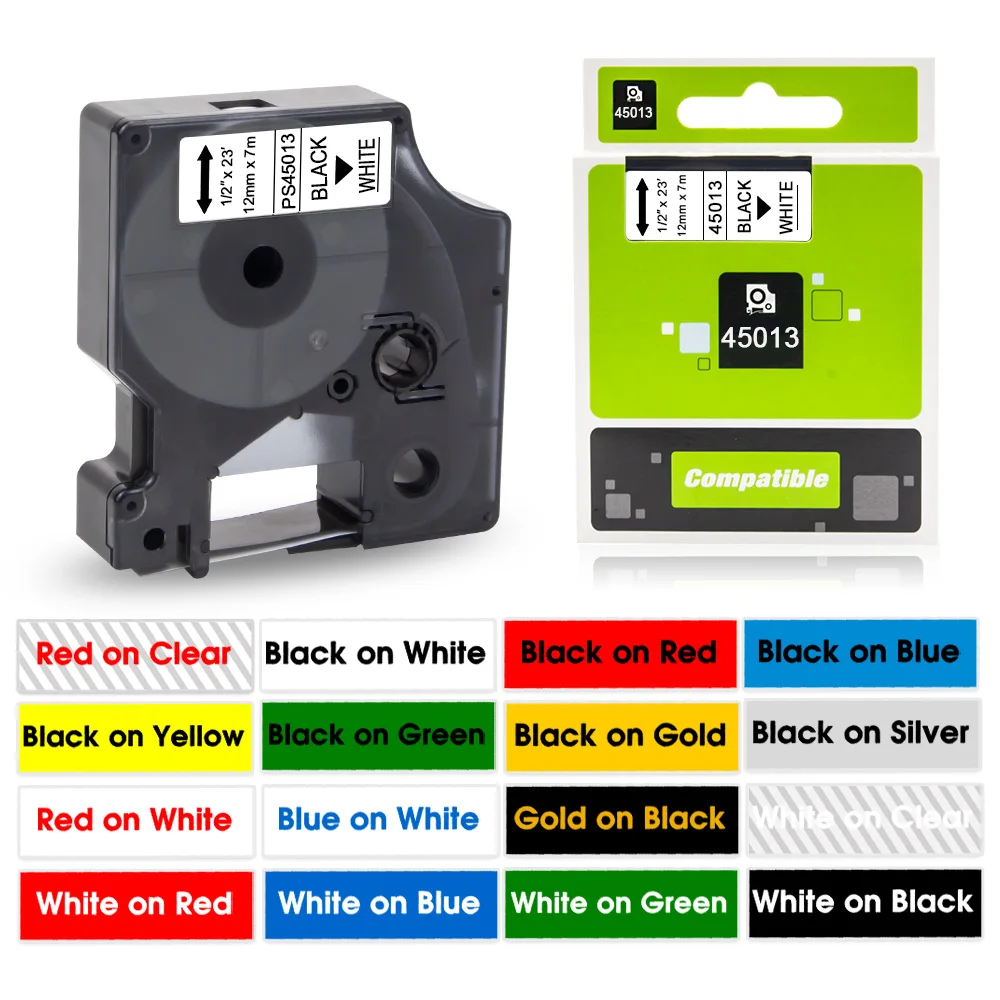 45021 BIANCO SU NERO NASTRO COMPATIBILE DYMO D1 CASSETTA LABELMANAGER 45021 BIANCO SU NERO NASTRO COMPATIBILE DYMO D1 CASSETTA LABELMANAGER