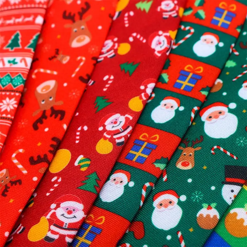 Мужские рождественские галстуки, новые милые галстуки с принтом рождественской елки для праздников и вечеринок