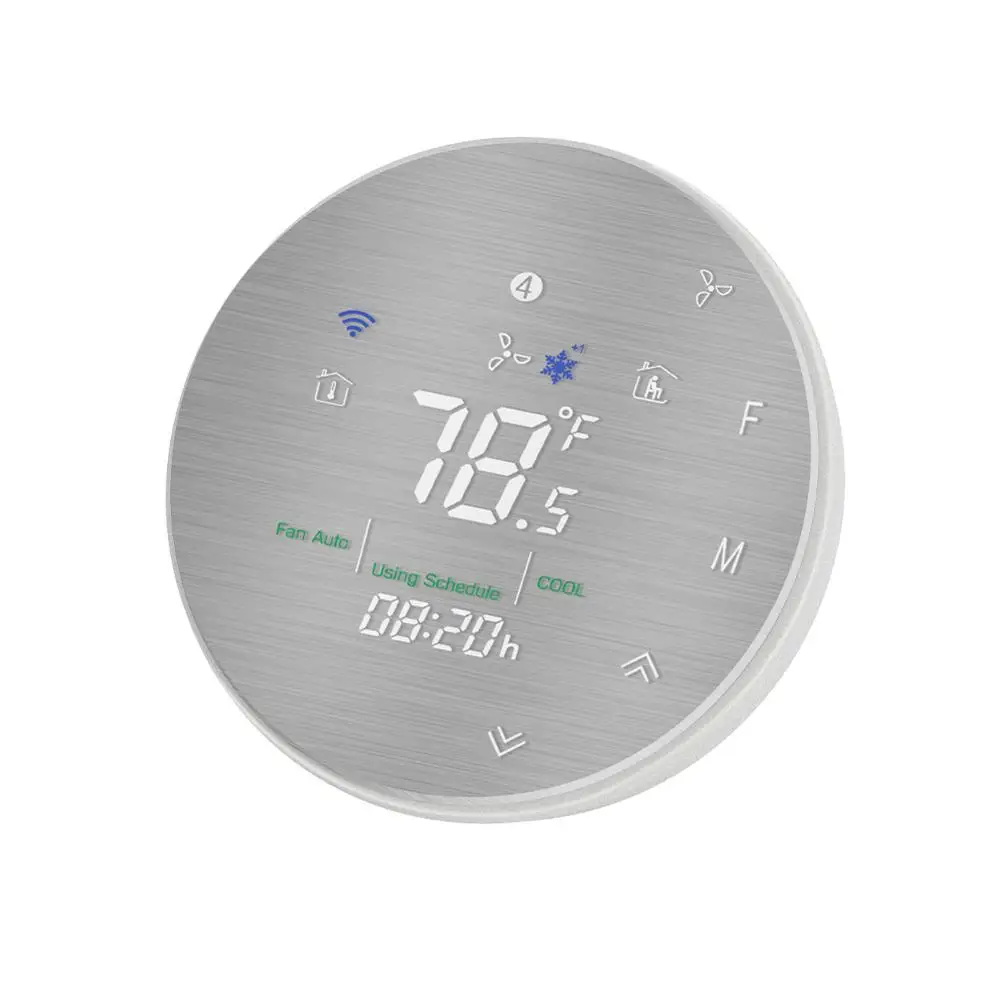 Светло-серый WiFi inteligente bomba de calor 24V контроллер температуры vida inteligente, funciona con Alexa Google Home - Цвет: Светло-серый