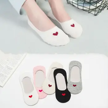 

Hot Women Invisible Cotton Socks No Show Nonslip Loafer Liner Low Cut Cartoon Animal Lady Necessity