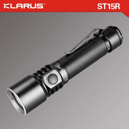 Klarus ST15R светодиодный фонарик CREE XP L HD V6 1200 Люмен USB Перезаряжаемый с батареей 18650