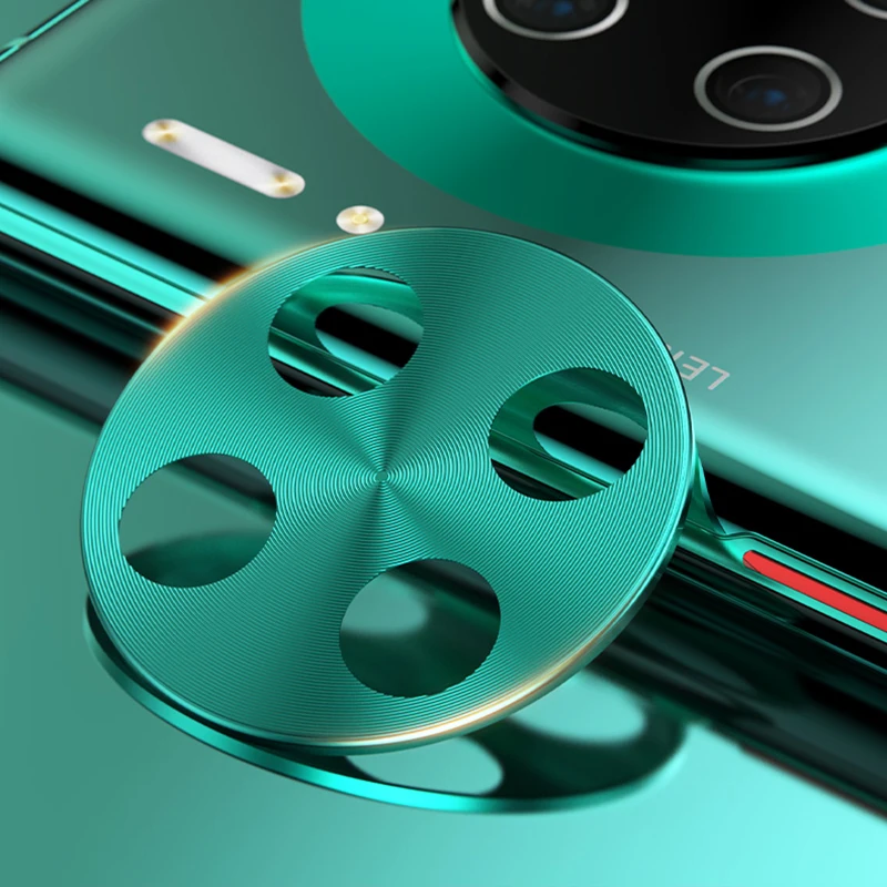 Защитная пленка для объектива камеры для huawei mate 30 pro стеклянная металлическая настоящая Защитная крышка для камеры для huawei mate 30 lite крышка объектива - Цвет: Green