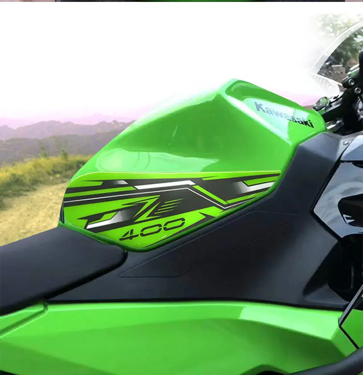 Other Motorcycle Parts Z400 Logo Motorcycle Sticker Decal Gas Oil Fuel Tank Pad Protector Case