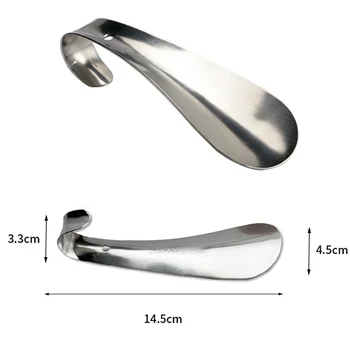 

1pcs 14.5cm Professional Shoehorn Stainless Steel Metal Shoe Horn Spoon Shoehorn Shoes Lifter Tool