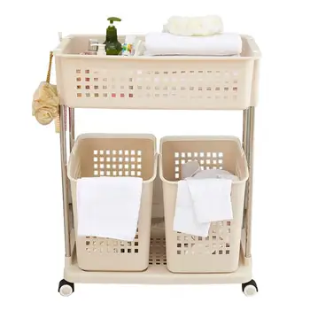 

Bathroom shelf bathroom vanity restroom toilet storage rack with wheel storage floor-standing floor shelf